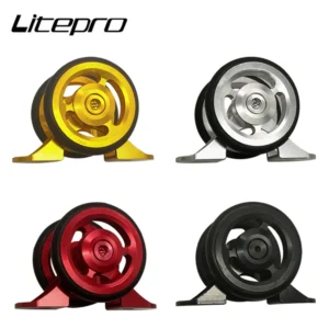 Folding Bike Mudguard Easy Wheels Mud Gear Double Wheel Aluminum Alloy Mini Guard Wheelset For Brompton