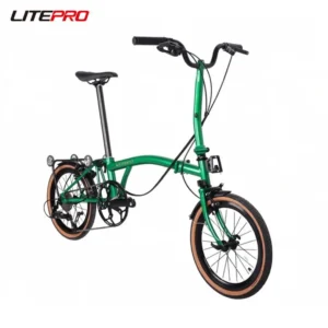 Litepro R9A Portable Tri-fold Bicycle 16Inch External 9 Speed Folding Bike Steel Frame